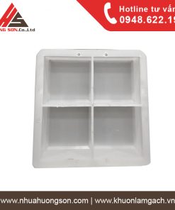 Khuôn gạch vuông mặt trơn 10x10x5 cm