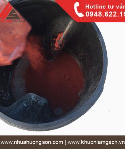 Công thức cấp phối bột màu oxit sắt trong sản xuất gạch Coric 1