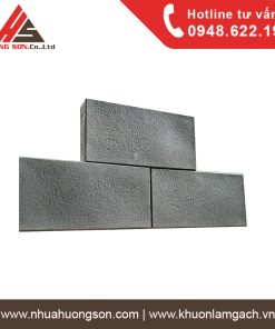 Khuôn làm gạch giả đá mặt nhám cát KT 15x30x5cm