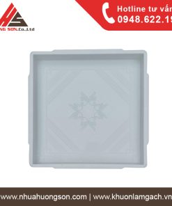 Khuôn nhựa làm gạch vỉa hè hoa văn cổ KT 40x40x5cm