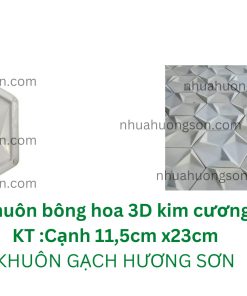 Khuôn nhựa làm gạch 3D ốp tường kim cương