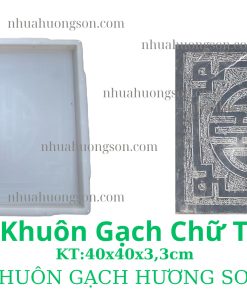 Khuôn nhựa làm gạch chữ thọ KT 40x40x3cm